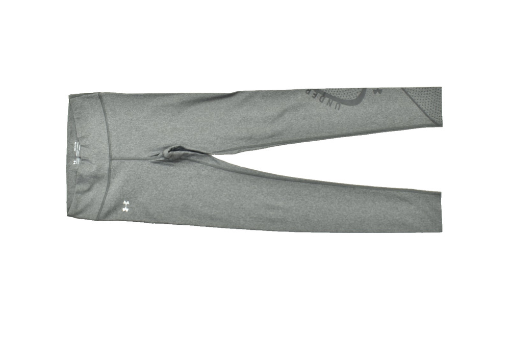 Under Armour HeatGear Compression Leggings Gray Small SM Graphic Print Ankle Ath